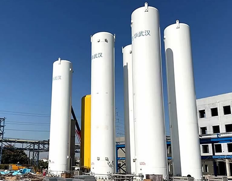 胜华新能源科技(武汉)有限公司6台200m³二氧化碳储罐